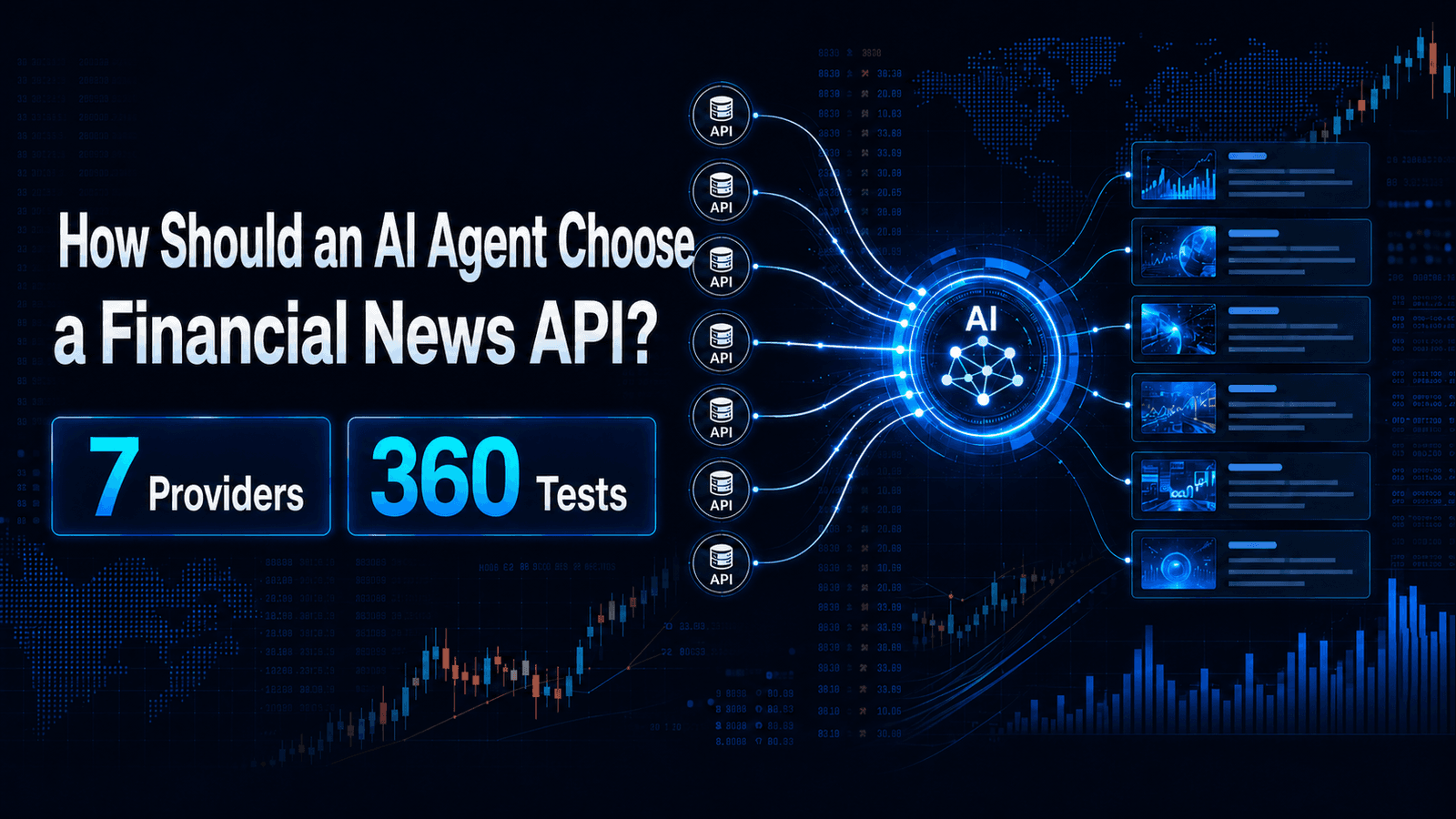 How Should AI Agents Choose a Financial News API? 360 Live Tests Across 7 Providers