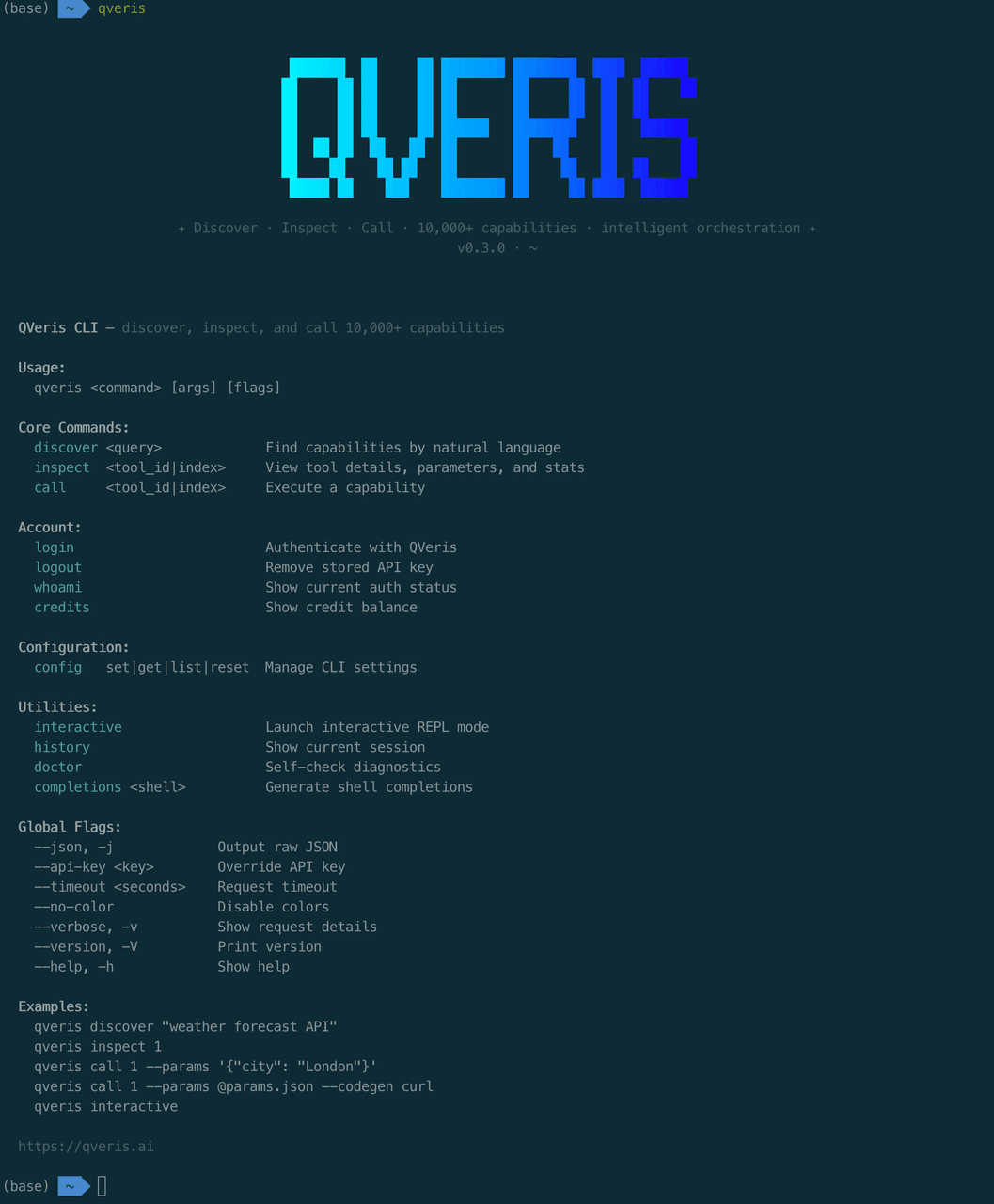 QVeris CLI: Your Universal API Gateway from the Terminal