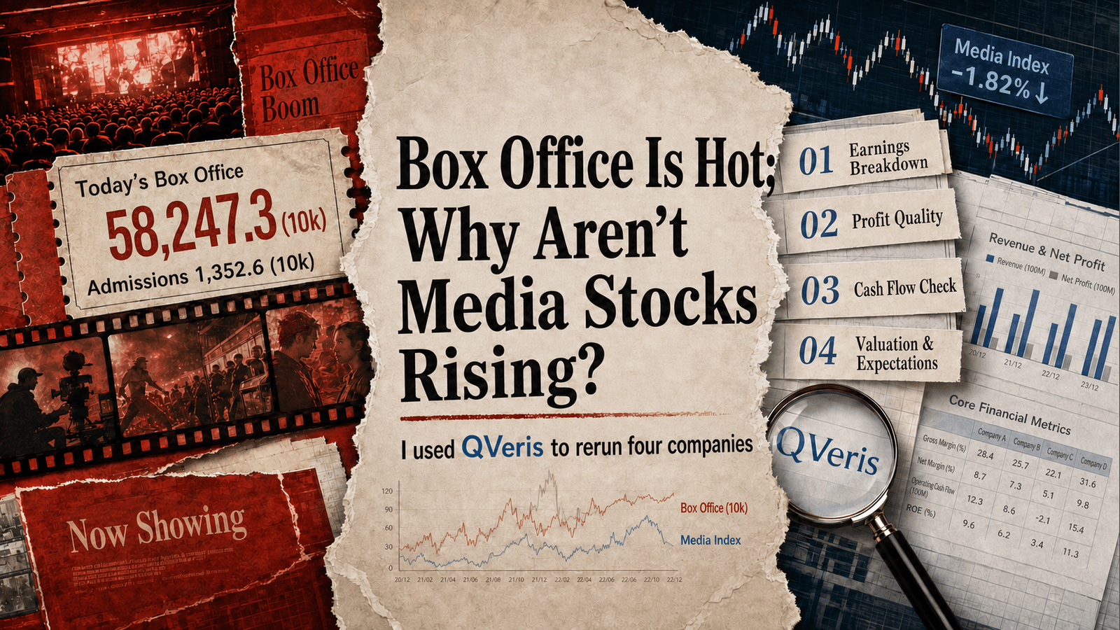 Box Office Is Heating Up. Why Are Film Stocks Not Rising Too? I Re-ran Four Companies with QVeris