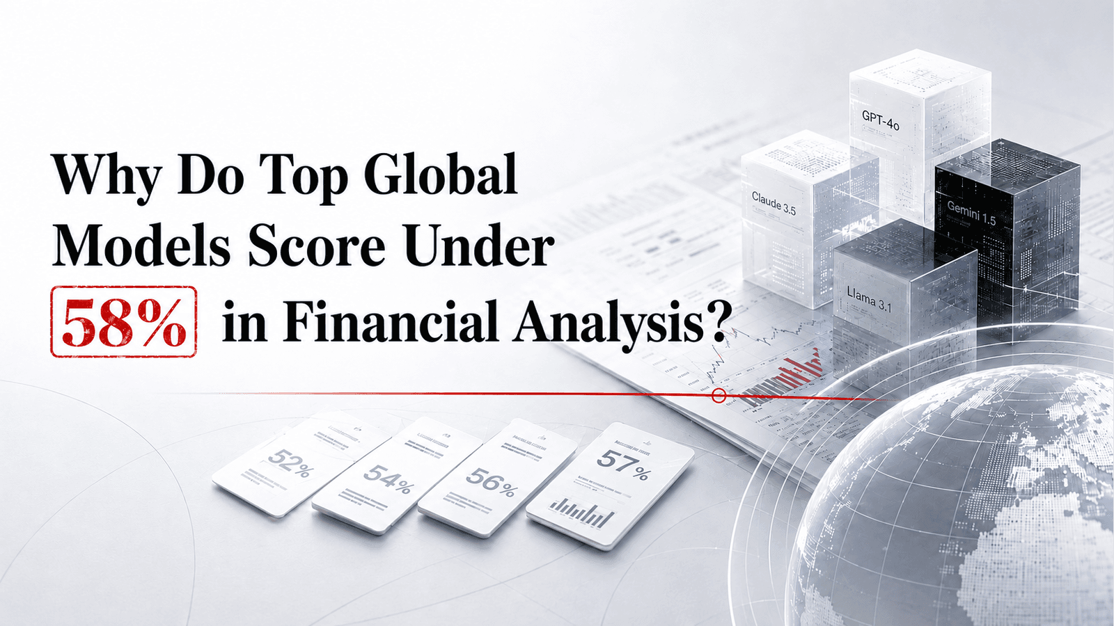 Why Do Top Global Models Still Score Below 58% on Financial Analysis?