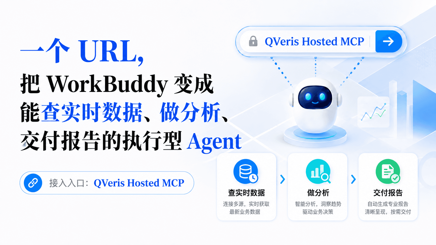 一个 URL,把 WorkBuddy 变成能查实时数据、做分析、交付报告的执行型 Agent