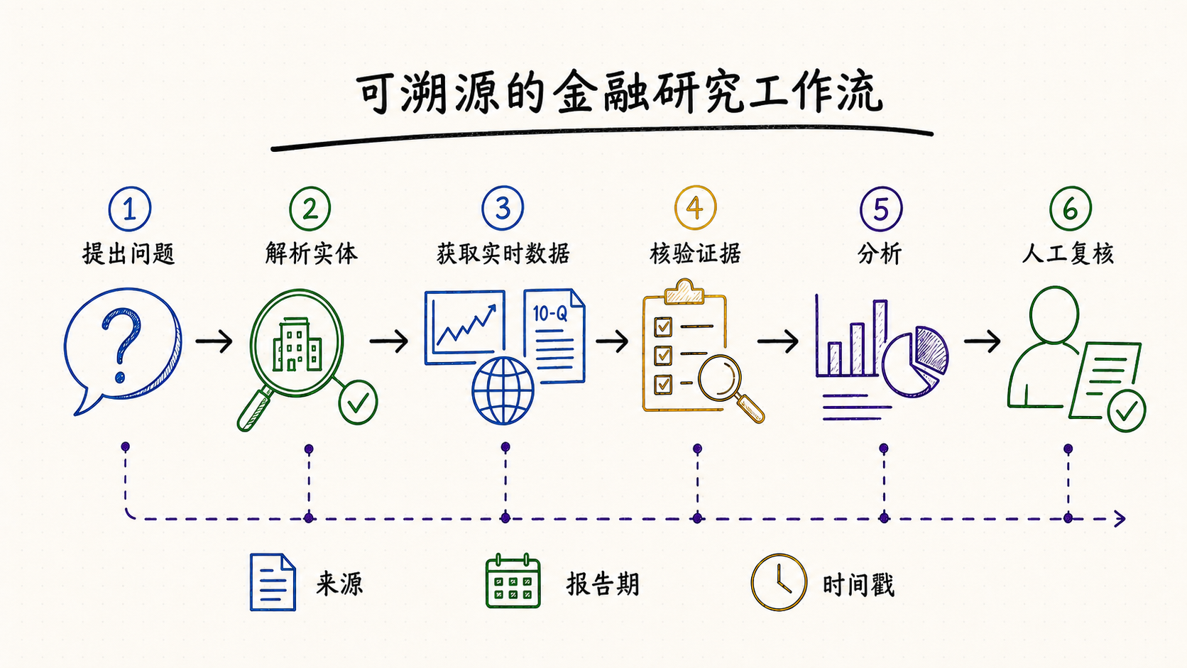 可溯源的金融研究 Agent 工作流