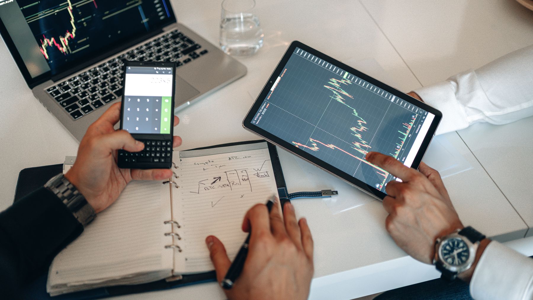 Financial reports, calculations and market evidence reviewed together