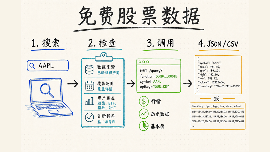 免费股票数据:行情、历史与 API