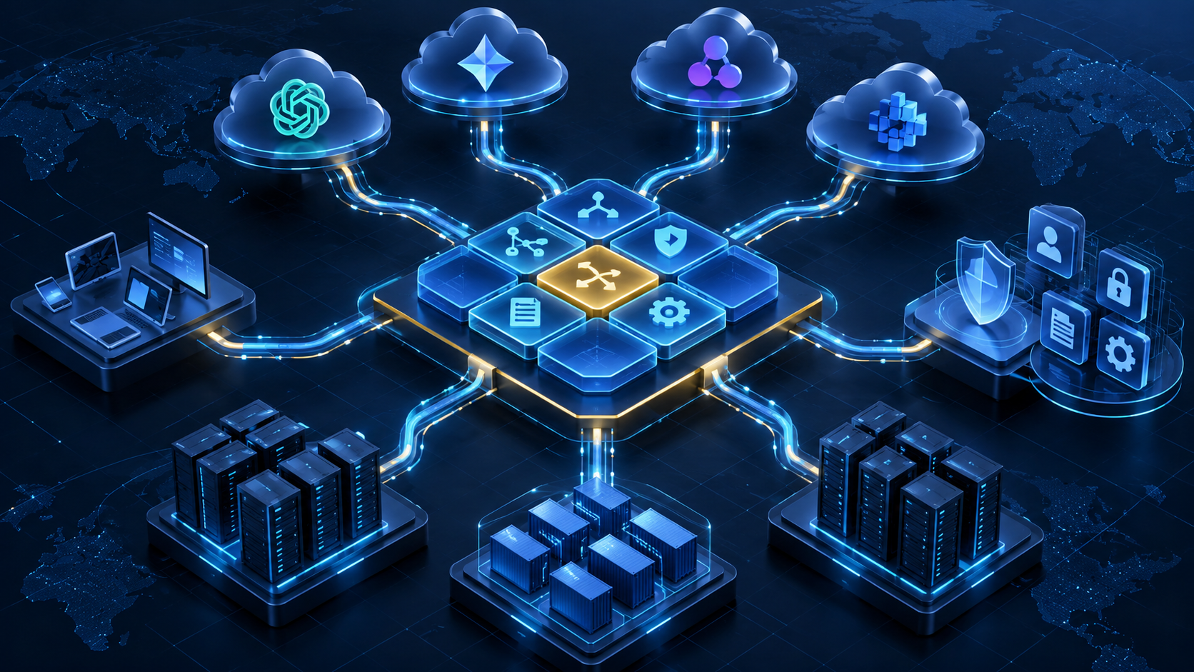 AI gateway and capability-routing architecture