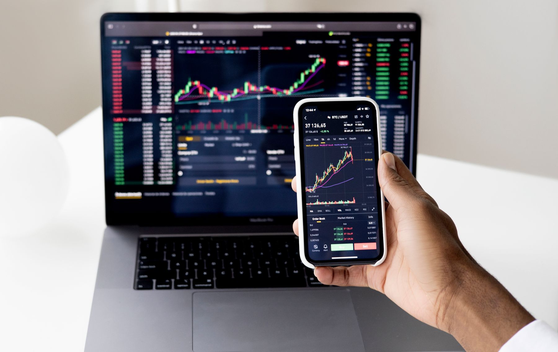 Comparing financial market information on desktop and mobile