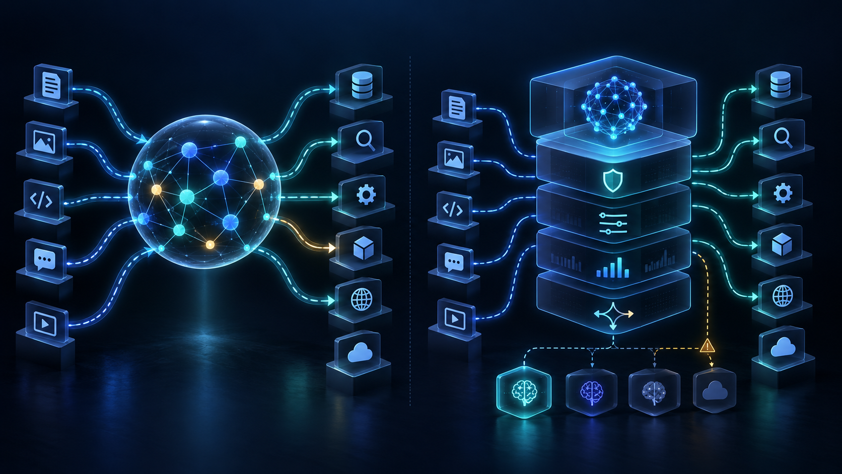 AI gateway and capability-routing architecture