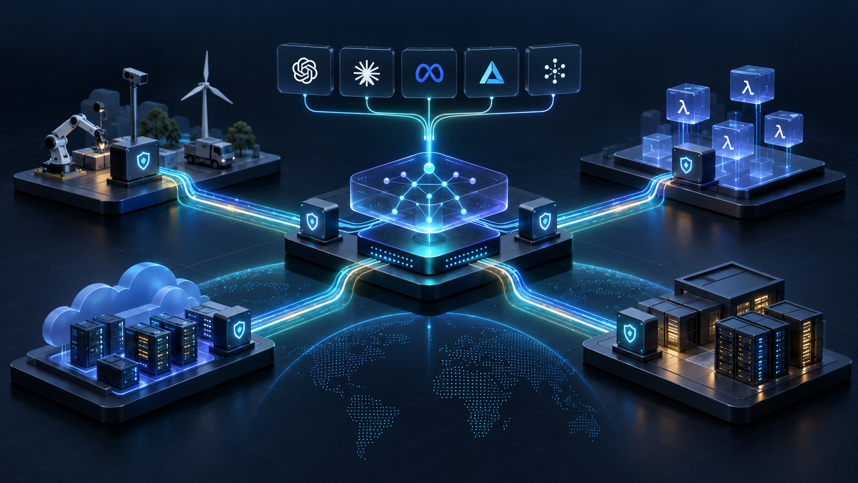 AI gateway and capability-routing architecture