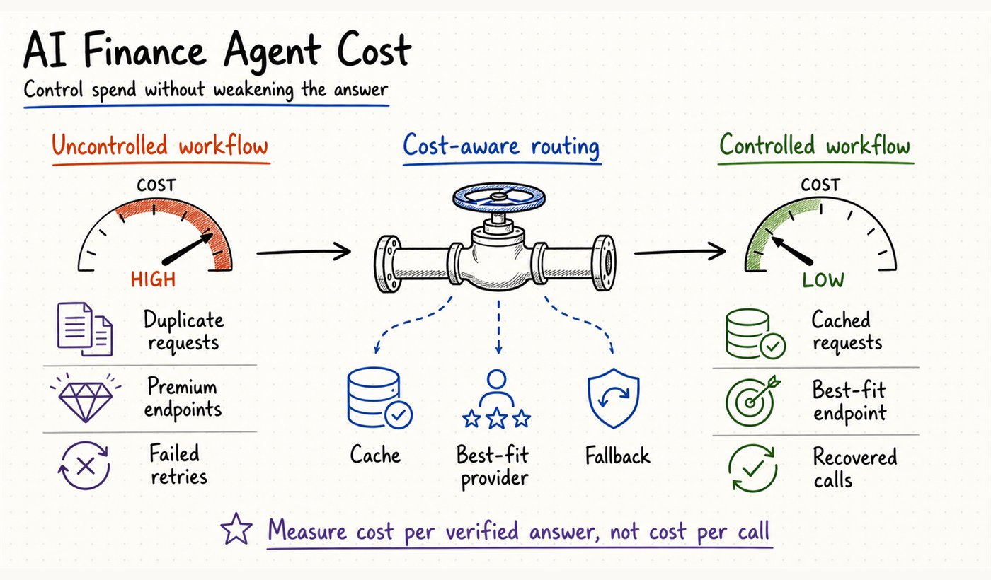 AI finance agent cost audit dashboard