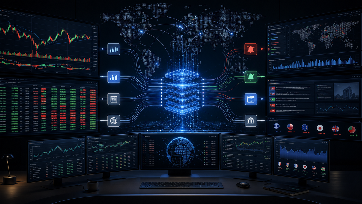 AI market monitoring agent tracking financial signals in real time