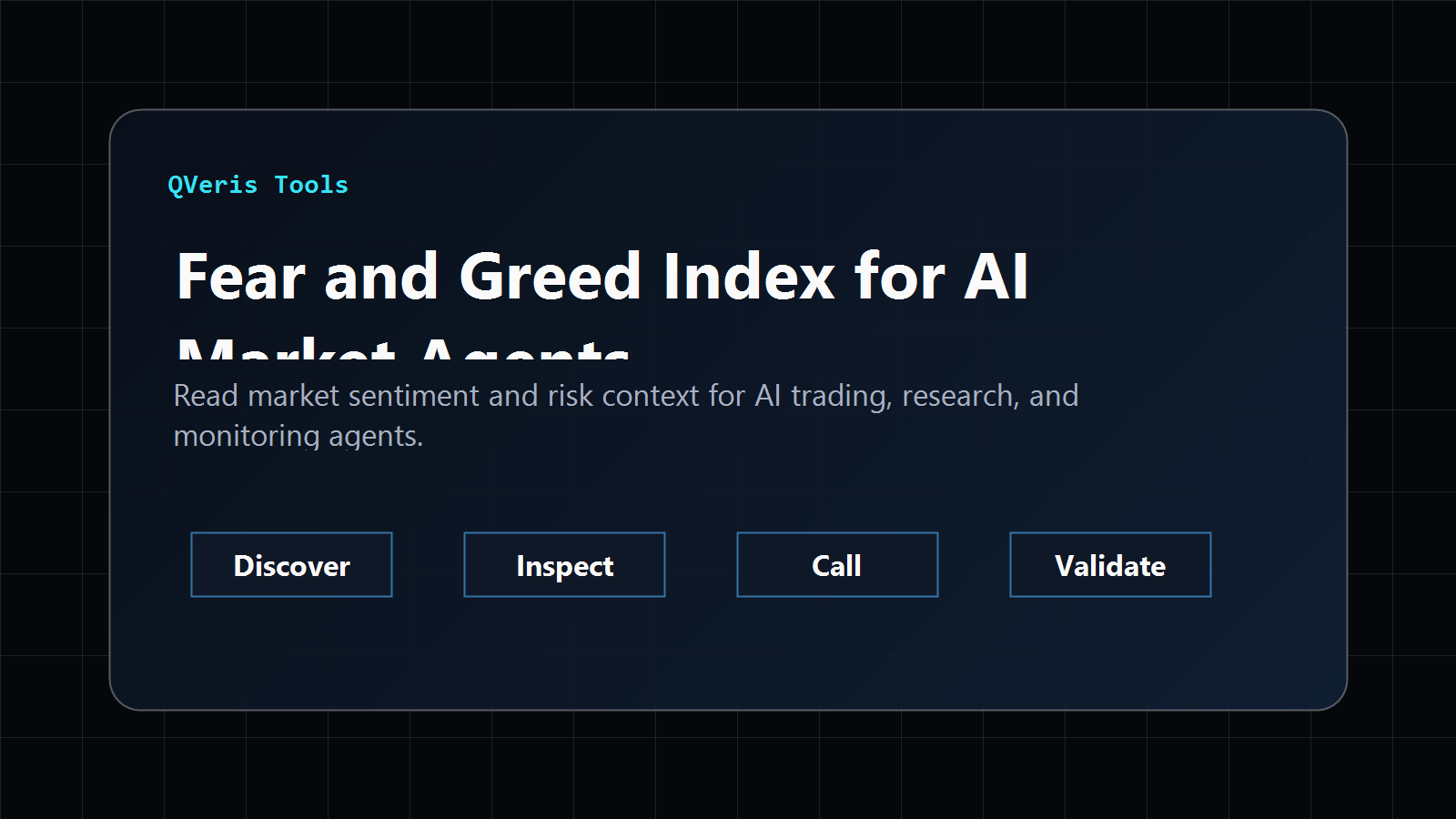 Fear and greed index for AI market agents visual
