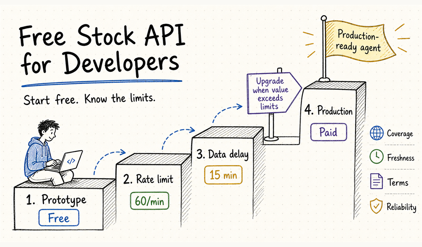 Free stock API for developers comparison workflow